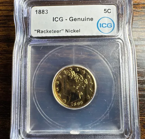 1883-P Liberty V Nickel Genuine