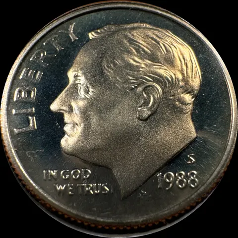 1988-S Roosevelt Dime Ungraded