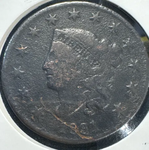 1831-P Coronet Head Large Cent Ungraded