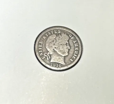 1916-P Barber Dime Ungraded