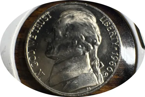 1986-D Jefferson Nickel Ungraded