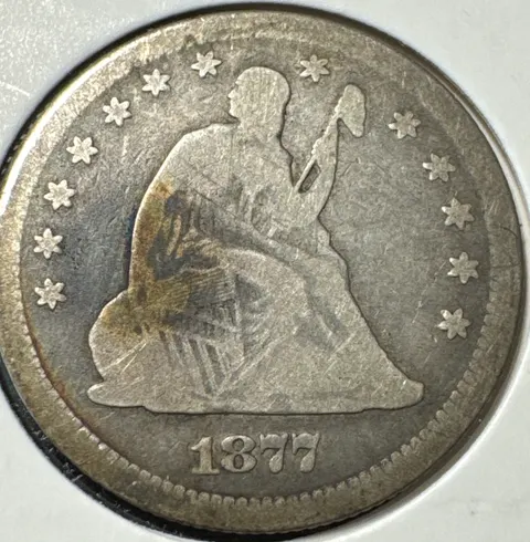 1877-P Seated Liberty Quarter Ungraded
