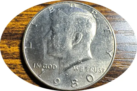 1980-P Kennedy Half Dollar Ungraded