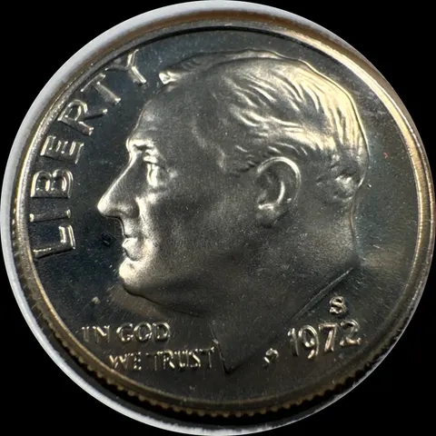 1972-S Roosevelt Dime Ungraded