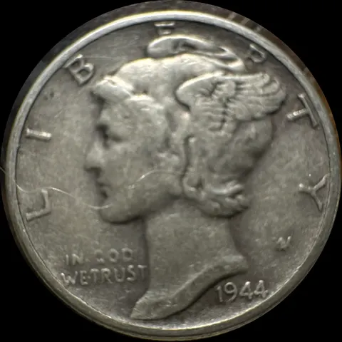 1944-P Mercury Dime Ungraded