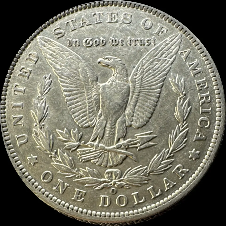 1889-O Morgan Dollar UNGRADED — back
