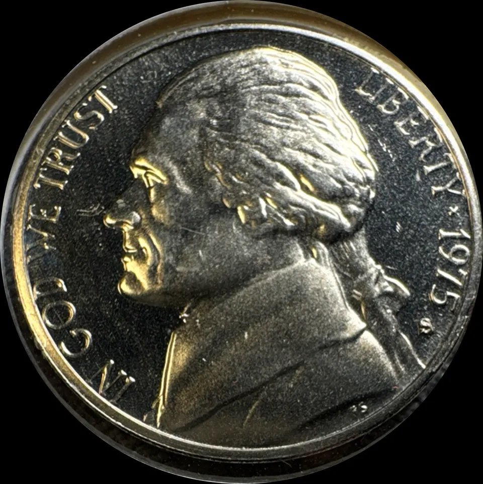 1975-S Jefferson Nickel UNGRADED — front