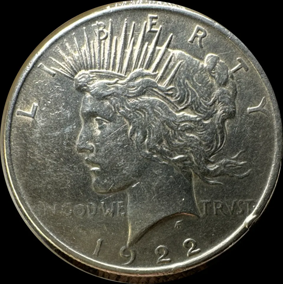 1922-P Peace Dollar UNGRADED — front