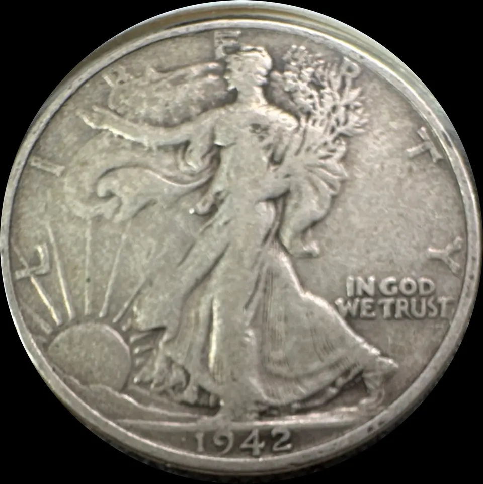 1942-S Walking Liberty Half Dollar UNGRADED — front