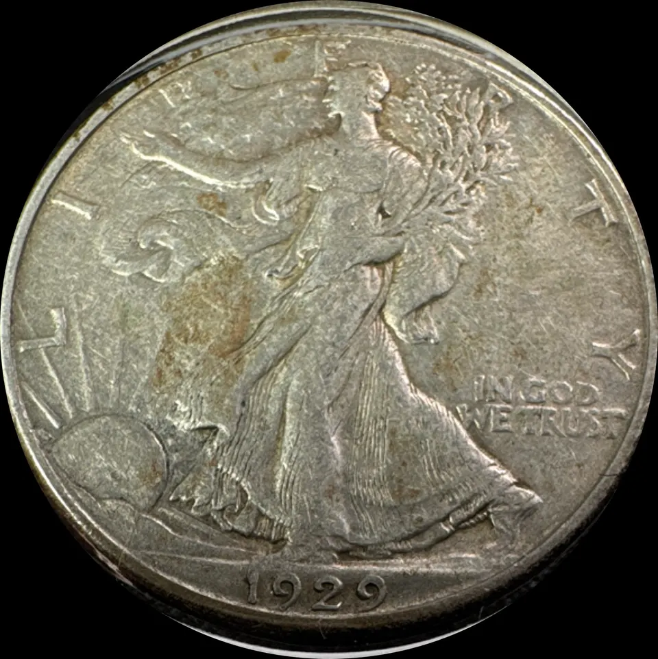 1929-D Walking Liberty Half Dollar UNGRADED — front