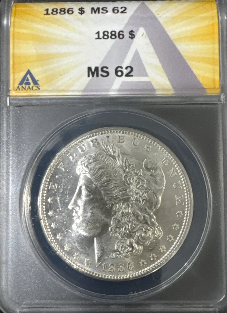 1886-P Morgan Dollar MS62 — front