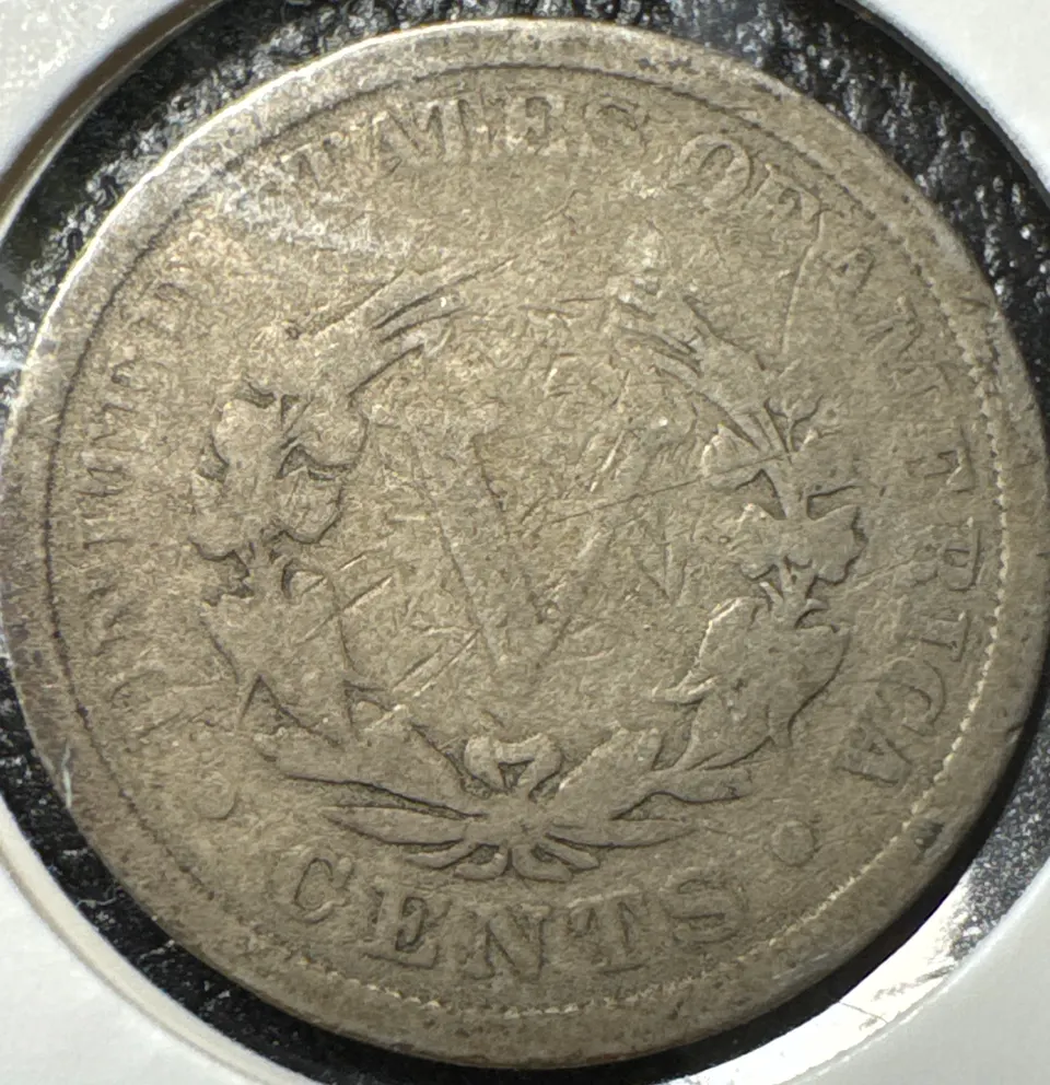 1901-P Liberty V Nickel Ungraded — back