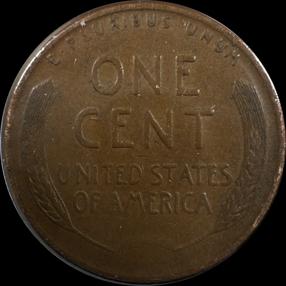 1956-D Lincoln Cent Ungraded — back