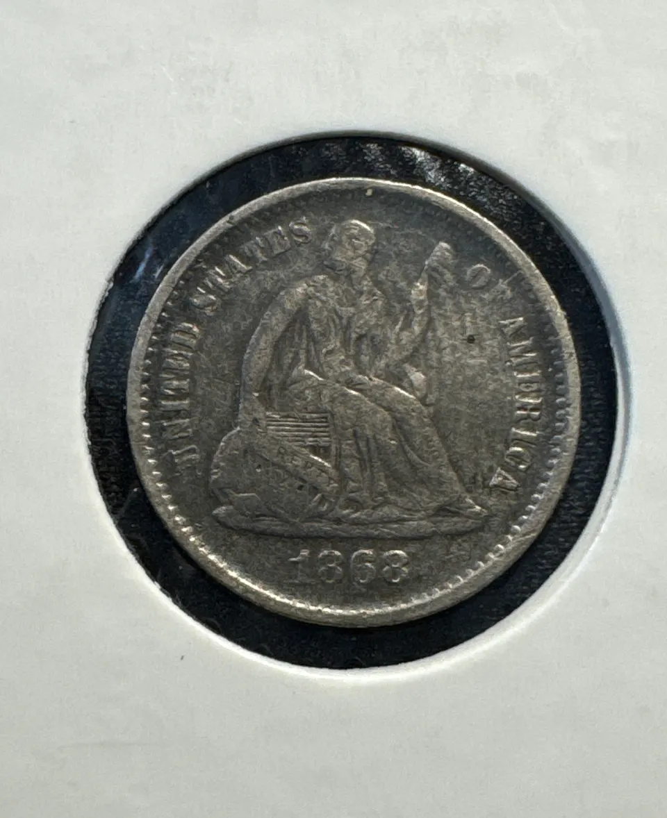 1868-S Liberty Seated Dime Ungraded — front