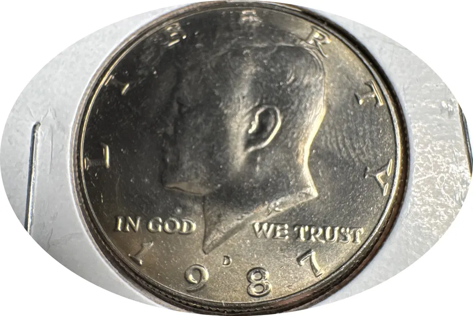 1987-D Kennedy Half Dollar Ungraded — front