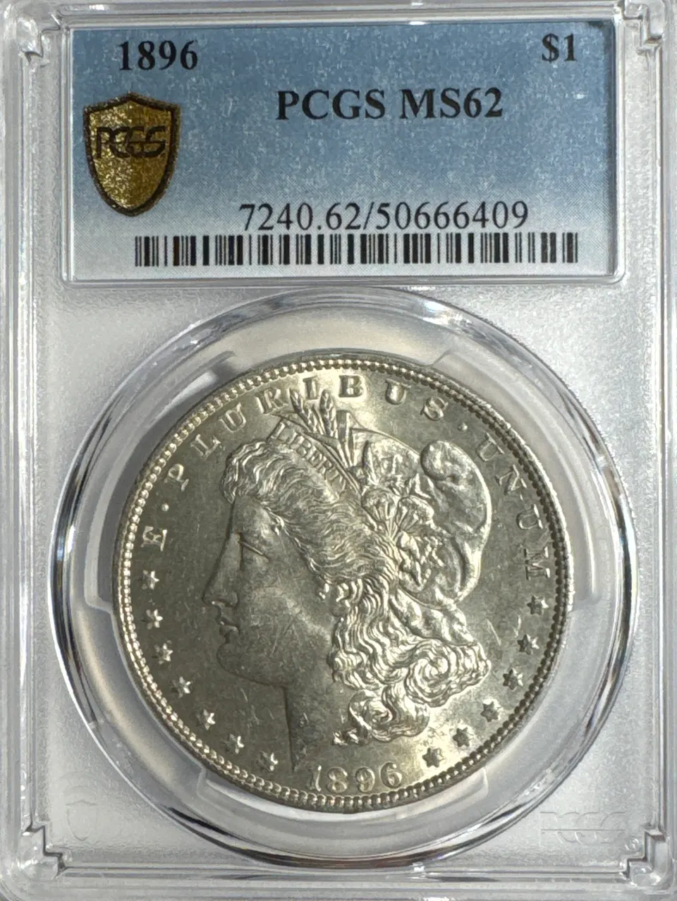 1896-P Morgan Dollar MS62 — front