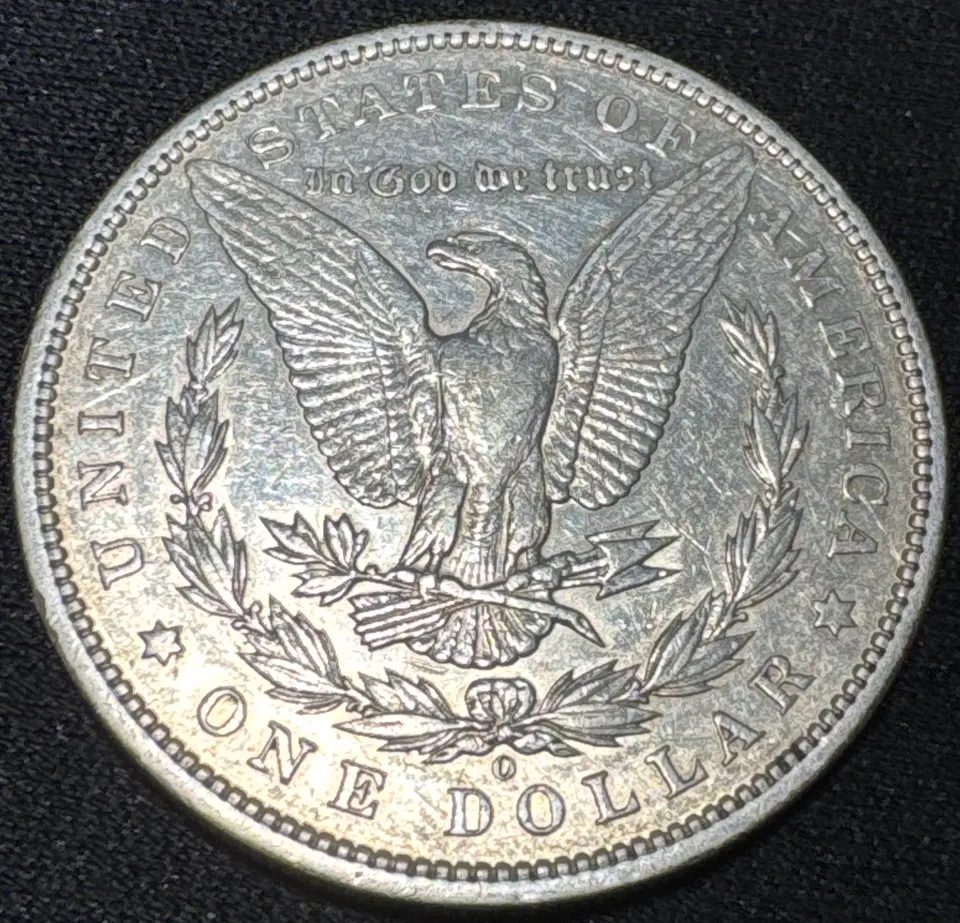 1896-O Morgan Dollar Ungraded — back