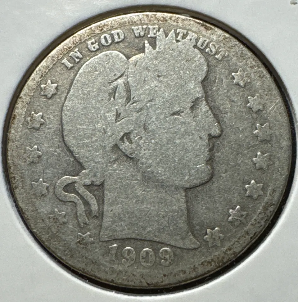 1909-D Barber Quarter Ungraded — front