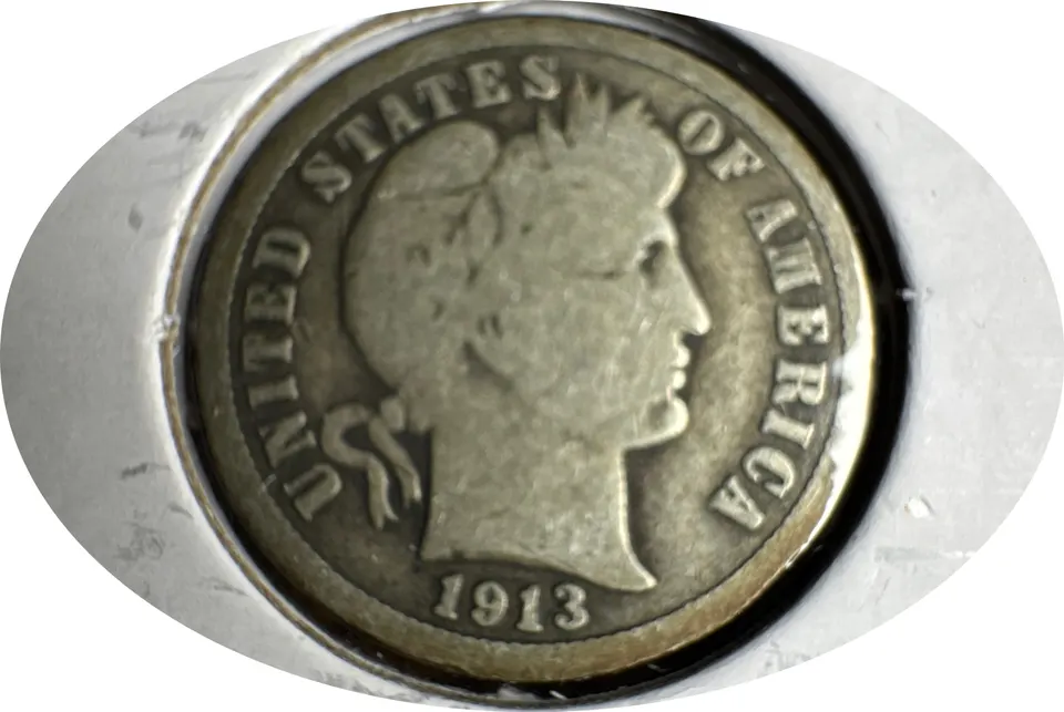 1913-P Barber Dime Ungraded — front