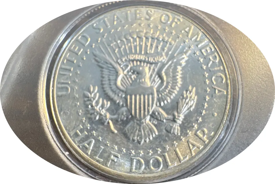 1964-P Kennedy Half Dollar Ungraded — back