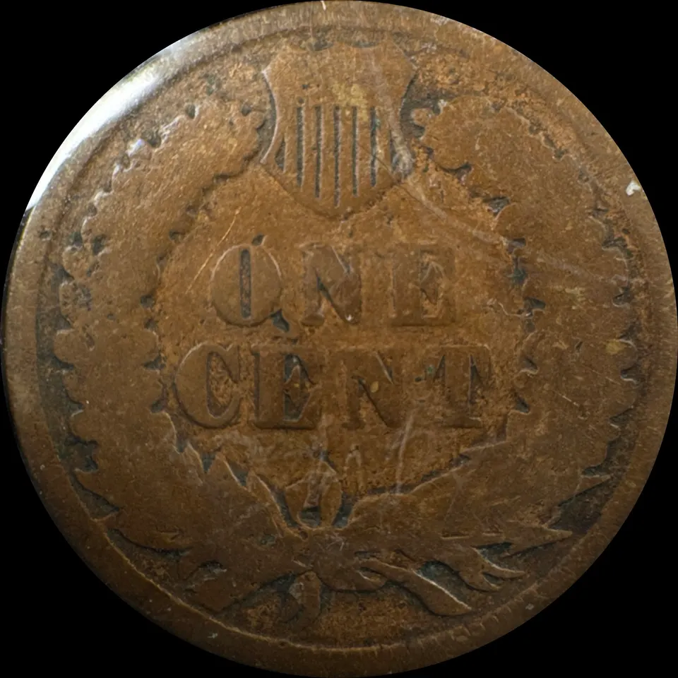 1883-P Indian Head Cent Ungraded — back