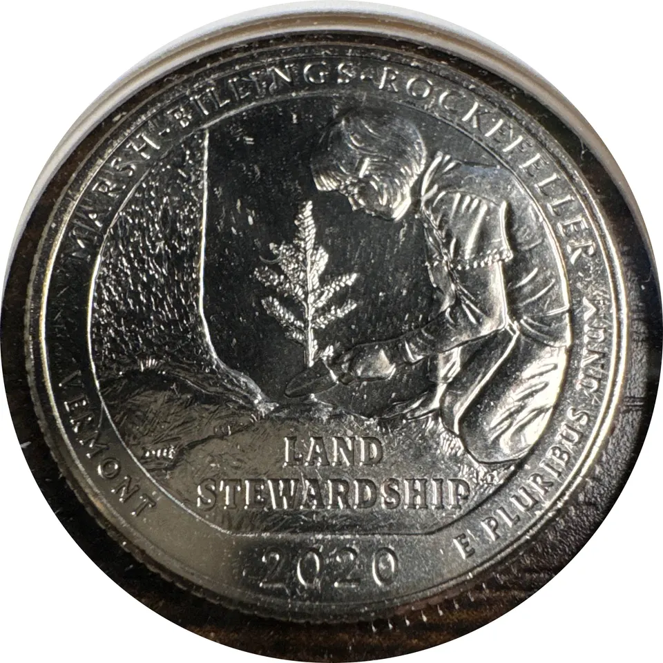 2020-P Washington Quarter Ungraded — back