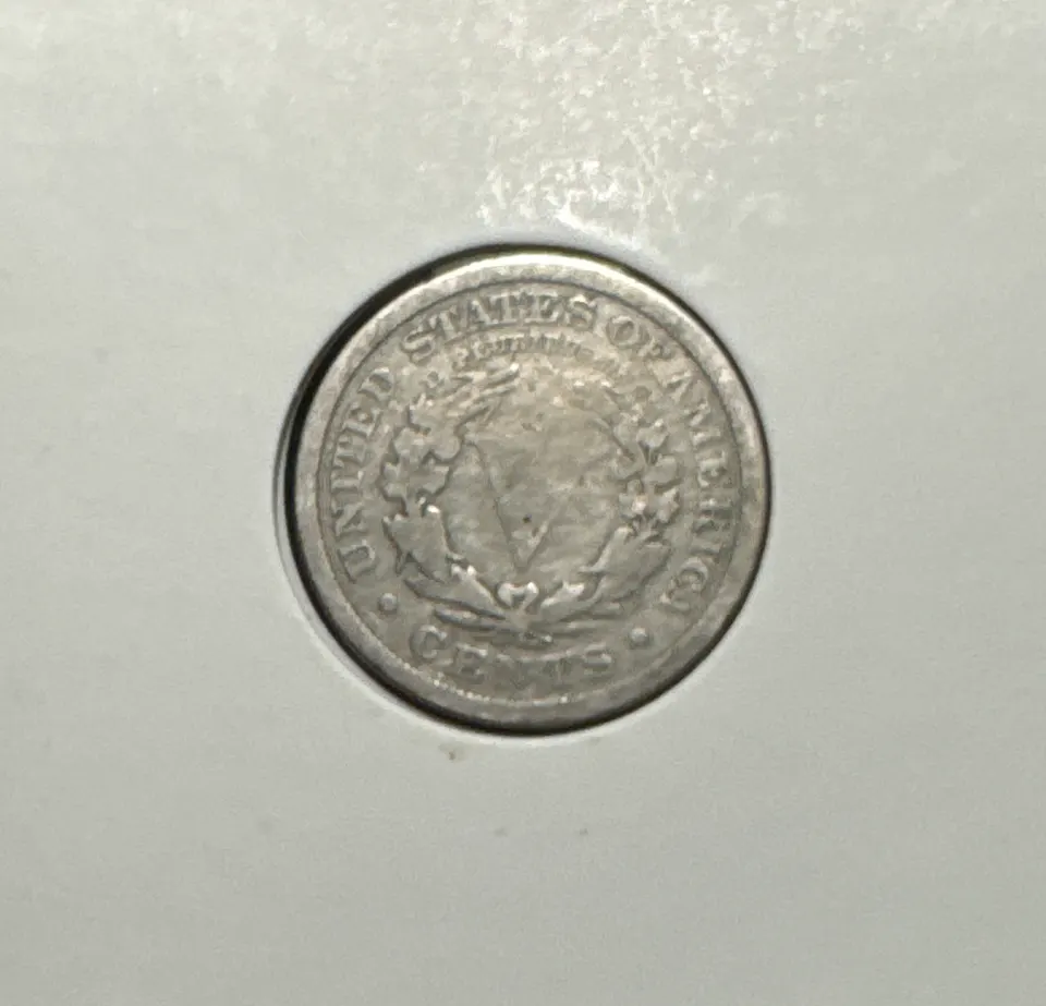 1909-P Liberty V Nickel Ungraded — back