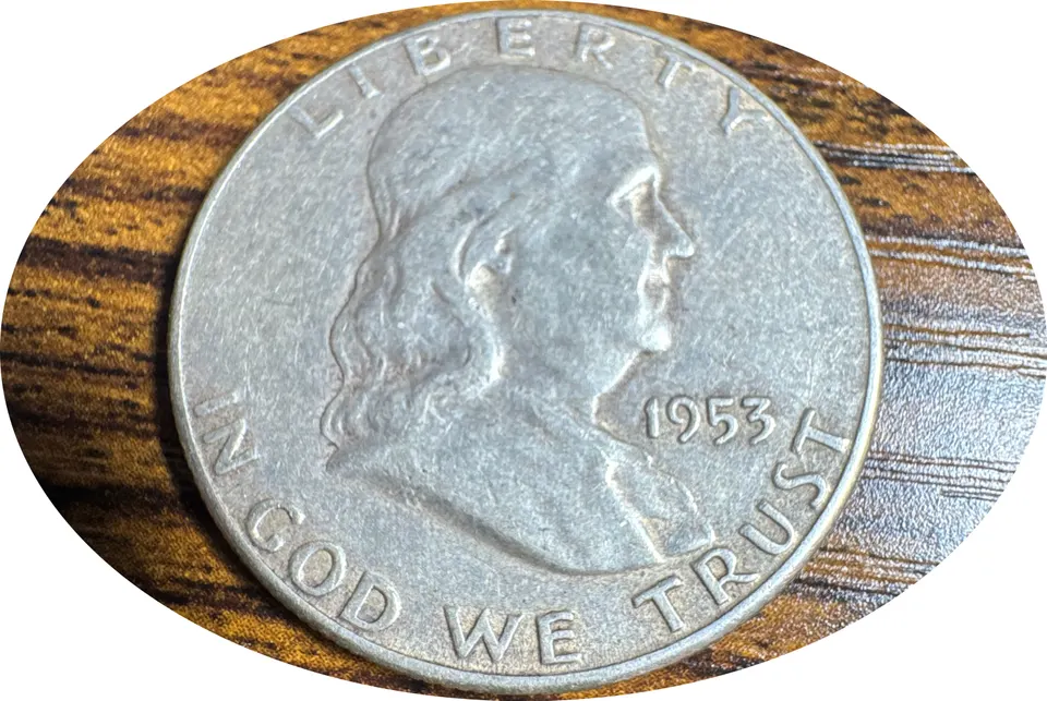 1953-S Franklin Half Dollar Ungraded — front