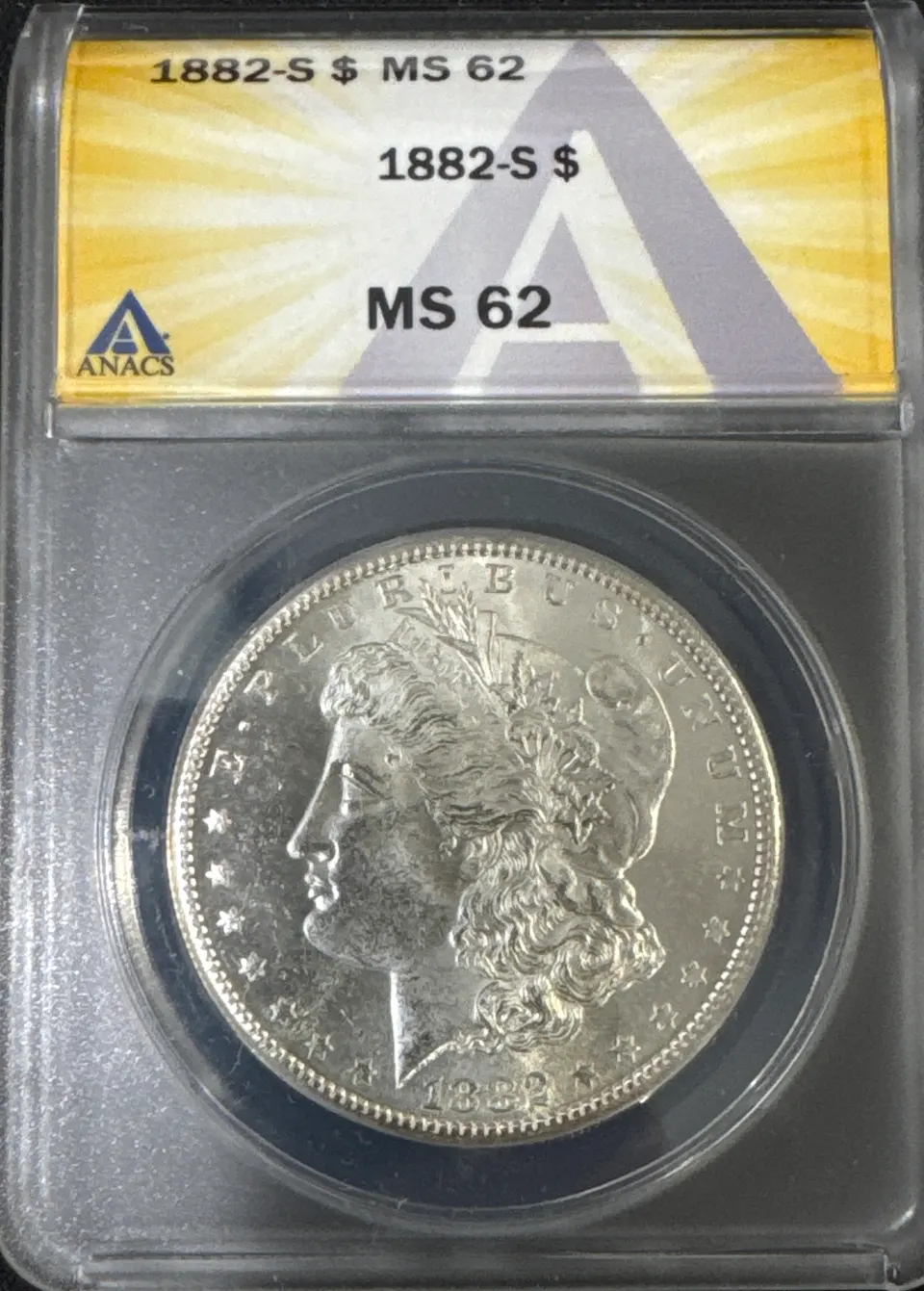 1882-S Morgan Dollar MS62 — front