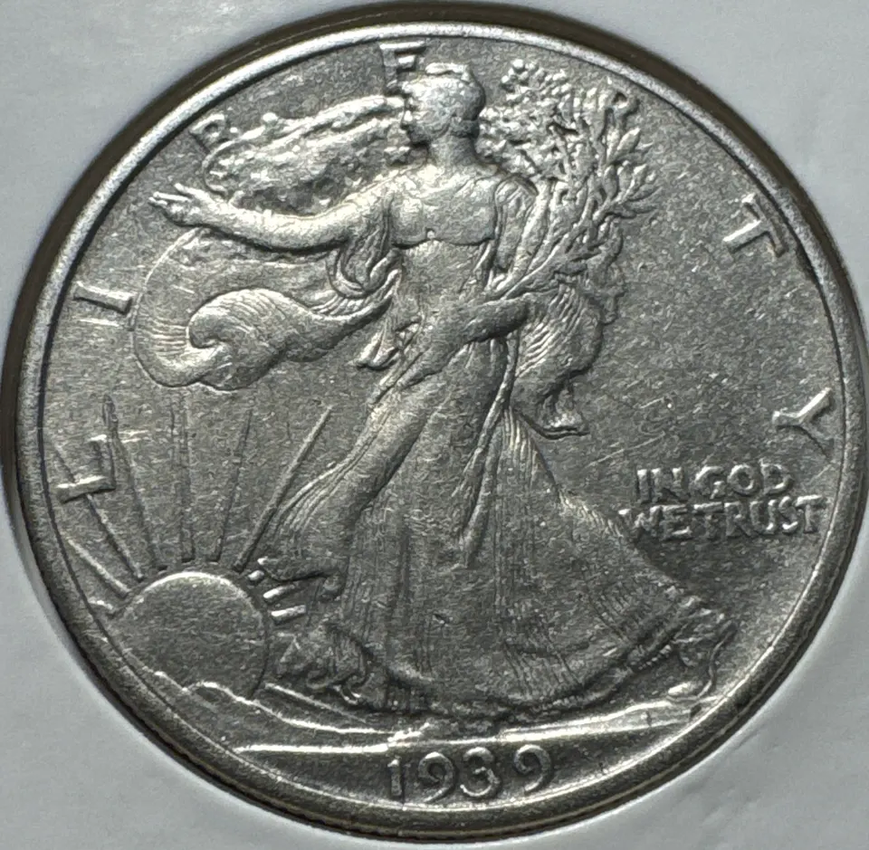 1939-P Walking Liberty Half Dollar Ungraded — front