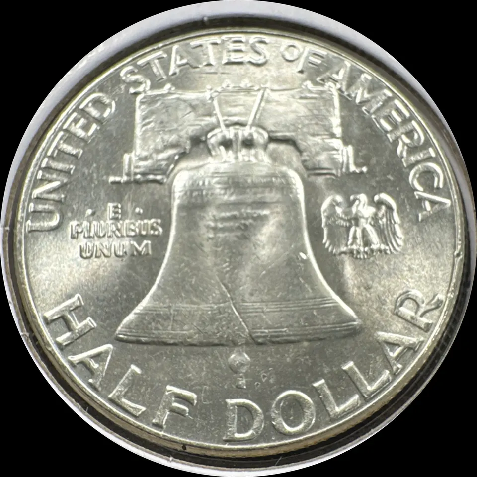 1963-P Franklin Half Dollar Ungraded — back