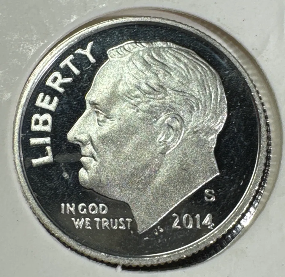 2014-S Roosevelt Dime Ungraded — front
