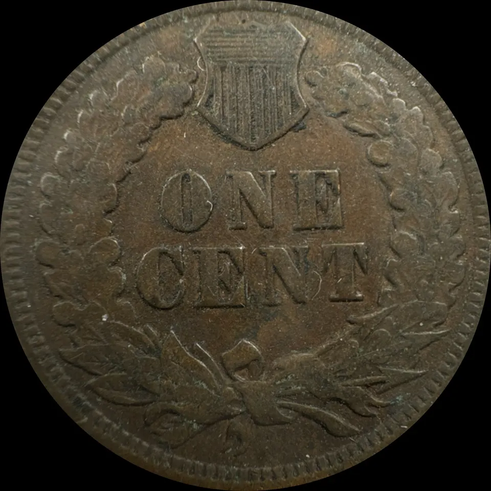 1904-P Indian Head Cent Ungraded — back
