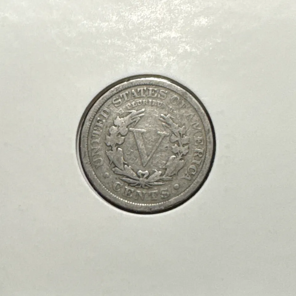 1909-P Liberty V Nickel Ungraded — back