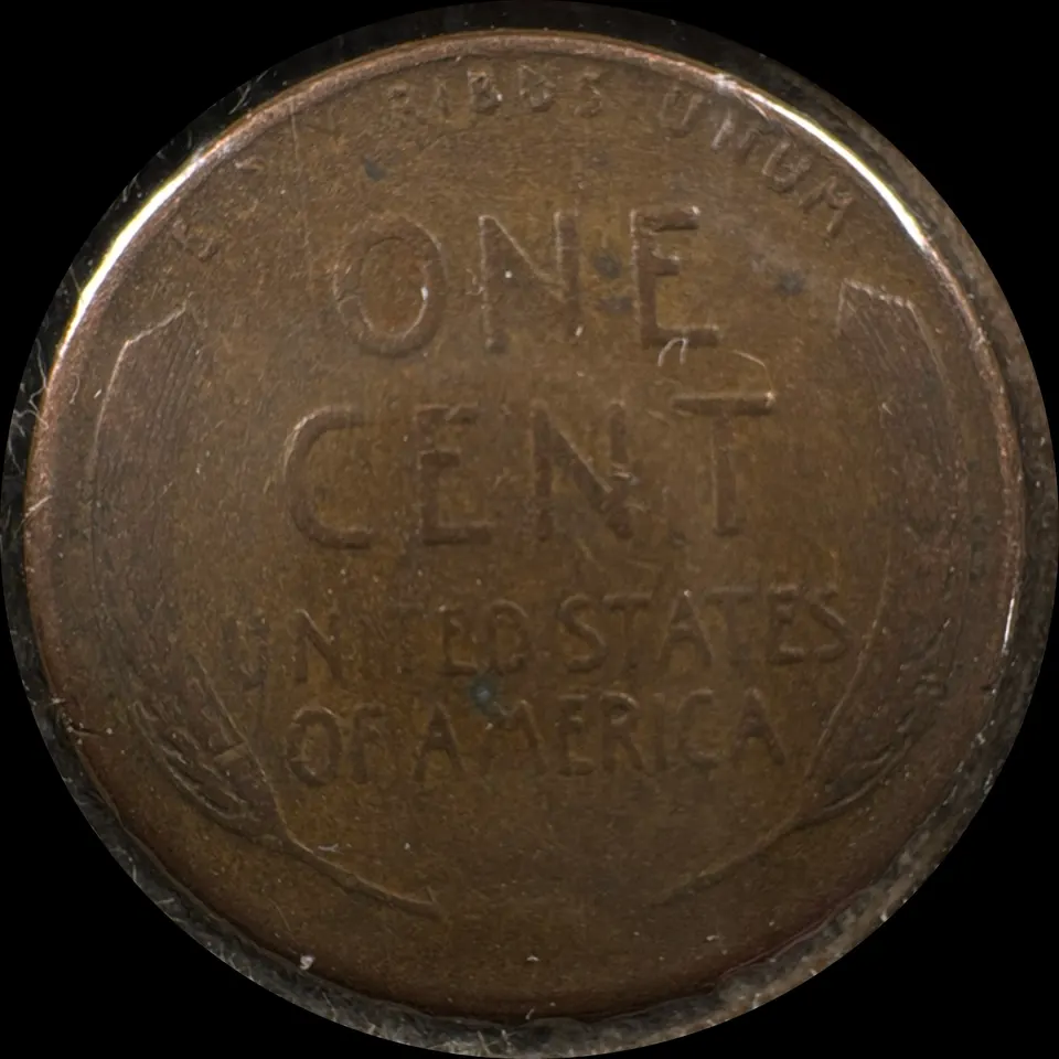 1958-D Lincoln Cent Ungraded — back