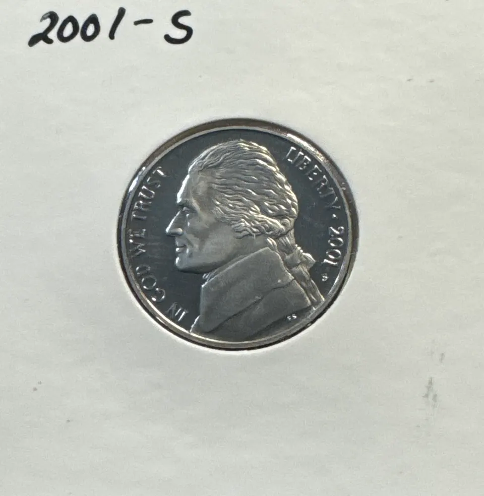 2001-S Jefferson Nickel Ungraded — front
