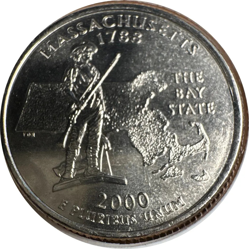 2000-D Washington Quarter Ungraded — back