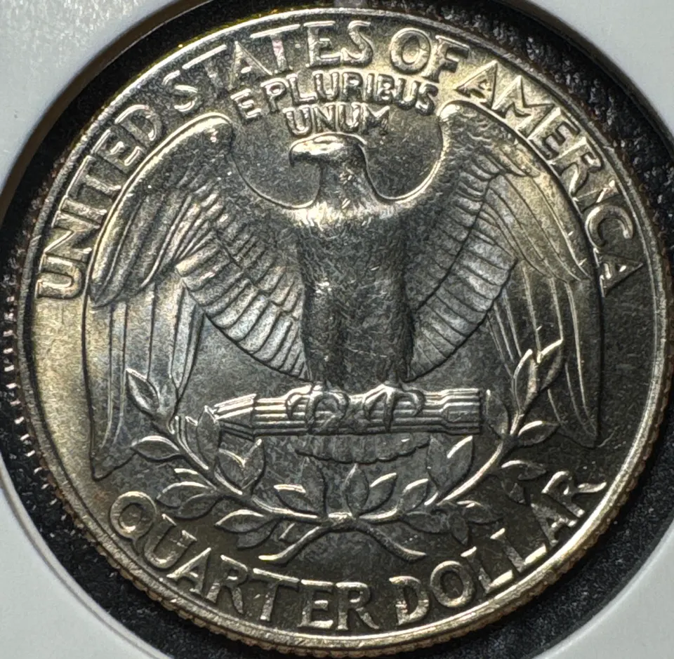 1987-D Washington Quarter Ungraded — back