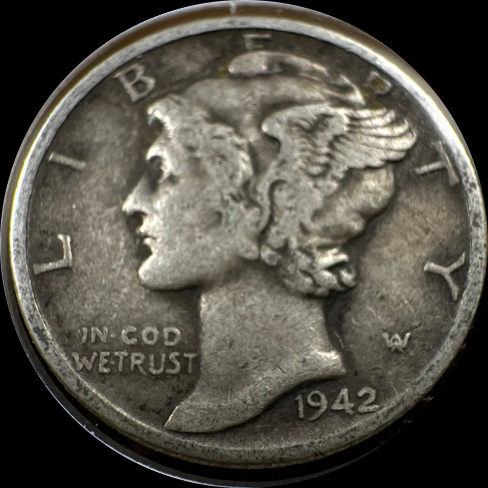 1942-P Mercury Dime Ungraded — front