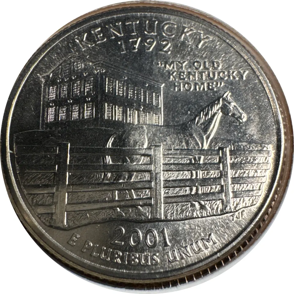 2001-P Washington Quarter Ungraded — back