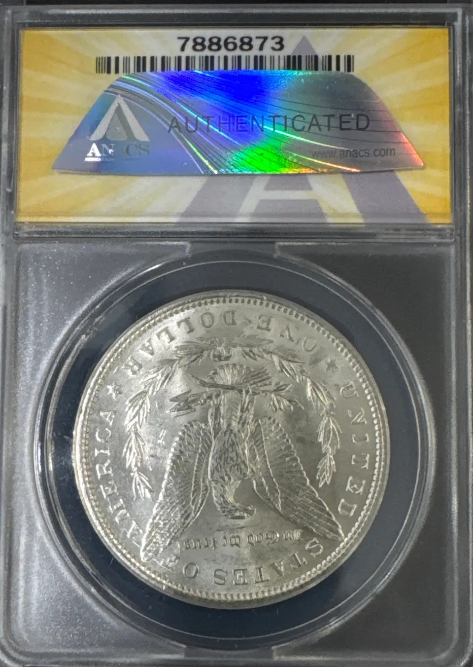 1898-P Morgan Dollar MS62 — back