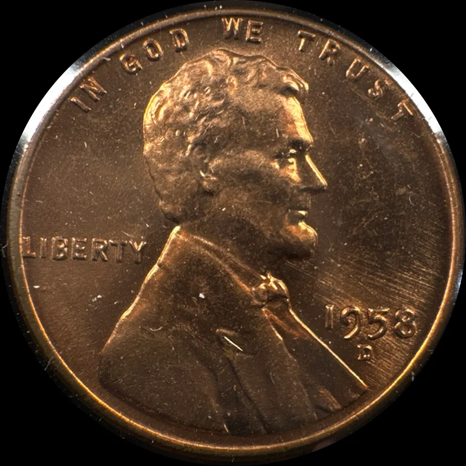 1958-D Lincoln Cent Ungraded — front