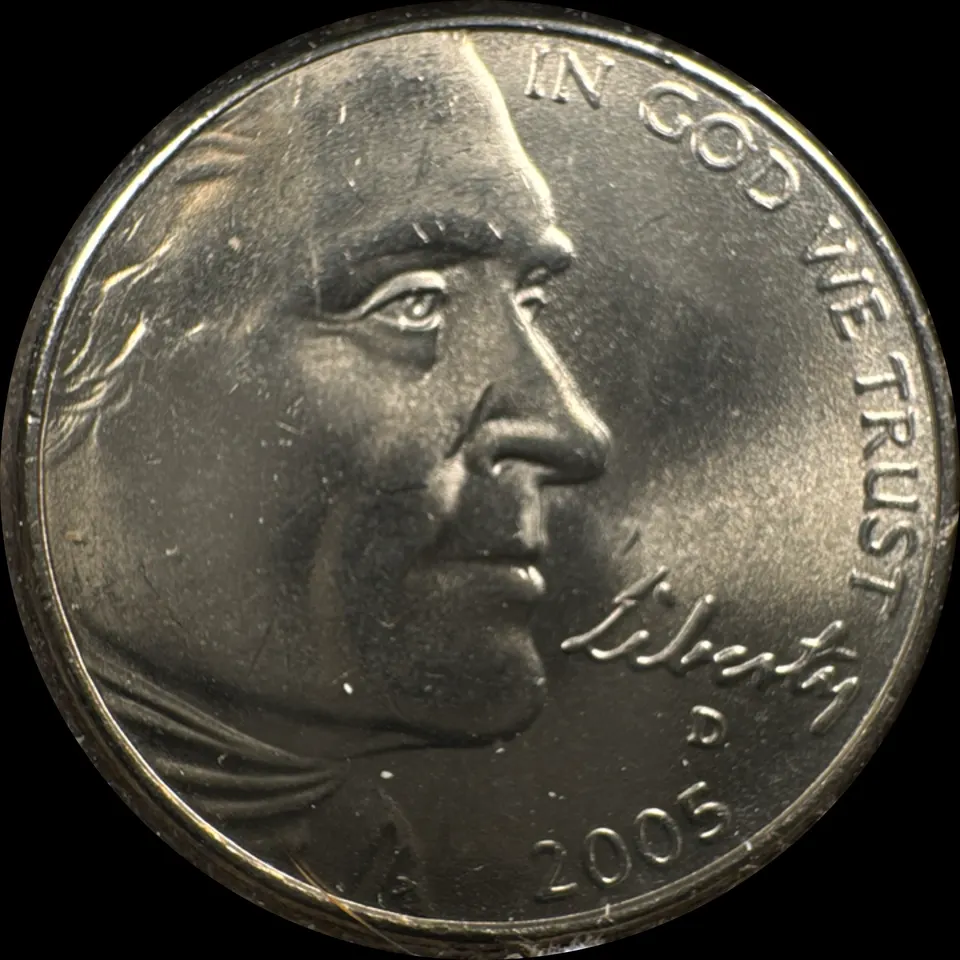 2005-D Jefferson Nickel Ungraded — front