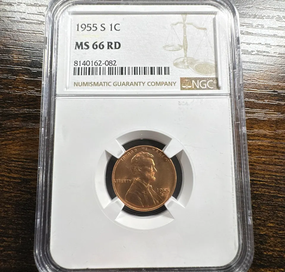 1955-S Lincoln Cent MS66 — front