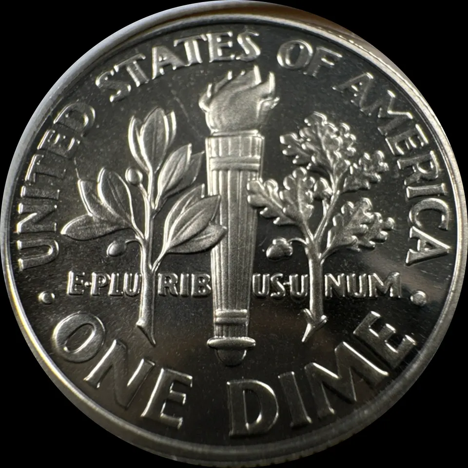 2001-S Roosevelt Dime Ungraded — back