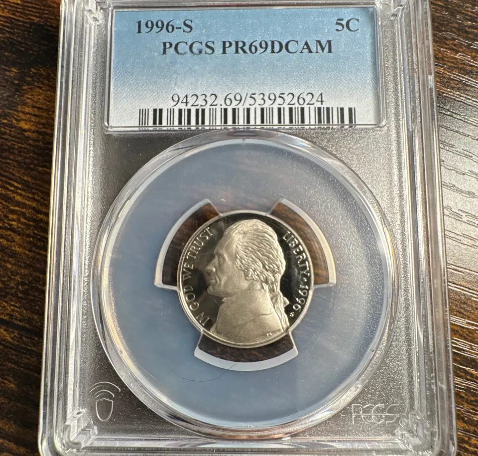 1996-S Jefferson Nickel PR69 — front