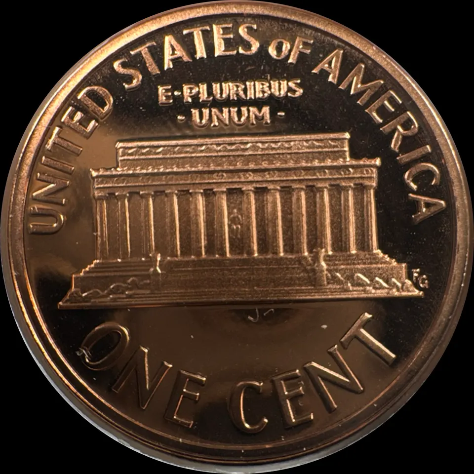 1992-S Lincoln Cent Ungraded — back