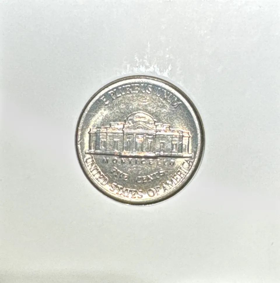 1985-P Jefferson Nickel Ungraded — back