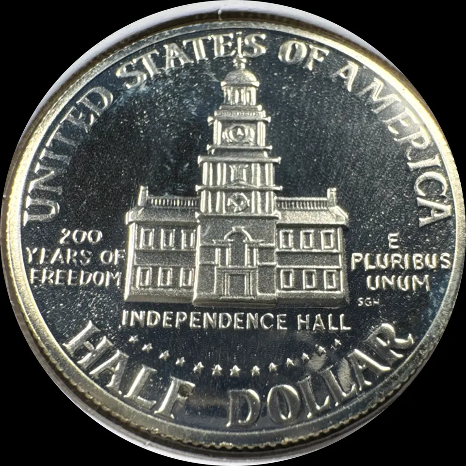 1976-S Kennedy Half Dollar Ungraded — back