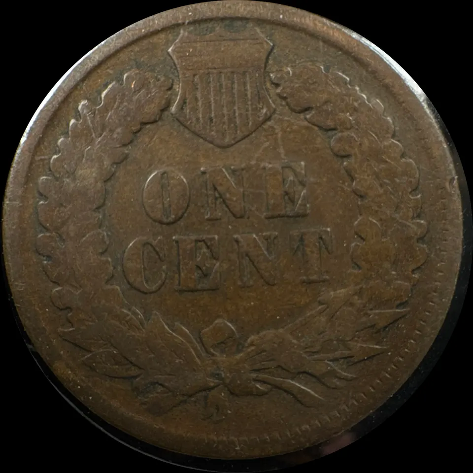 1897-P Indian Head Cent Ungraded — back